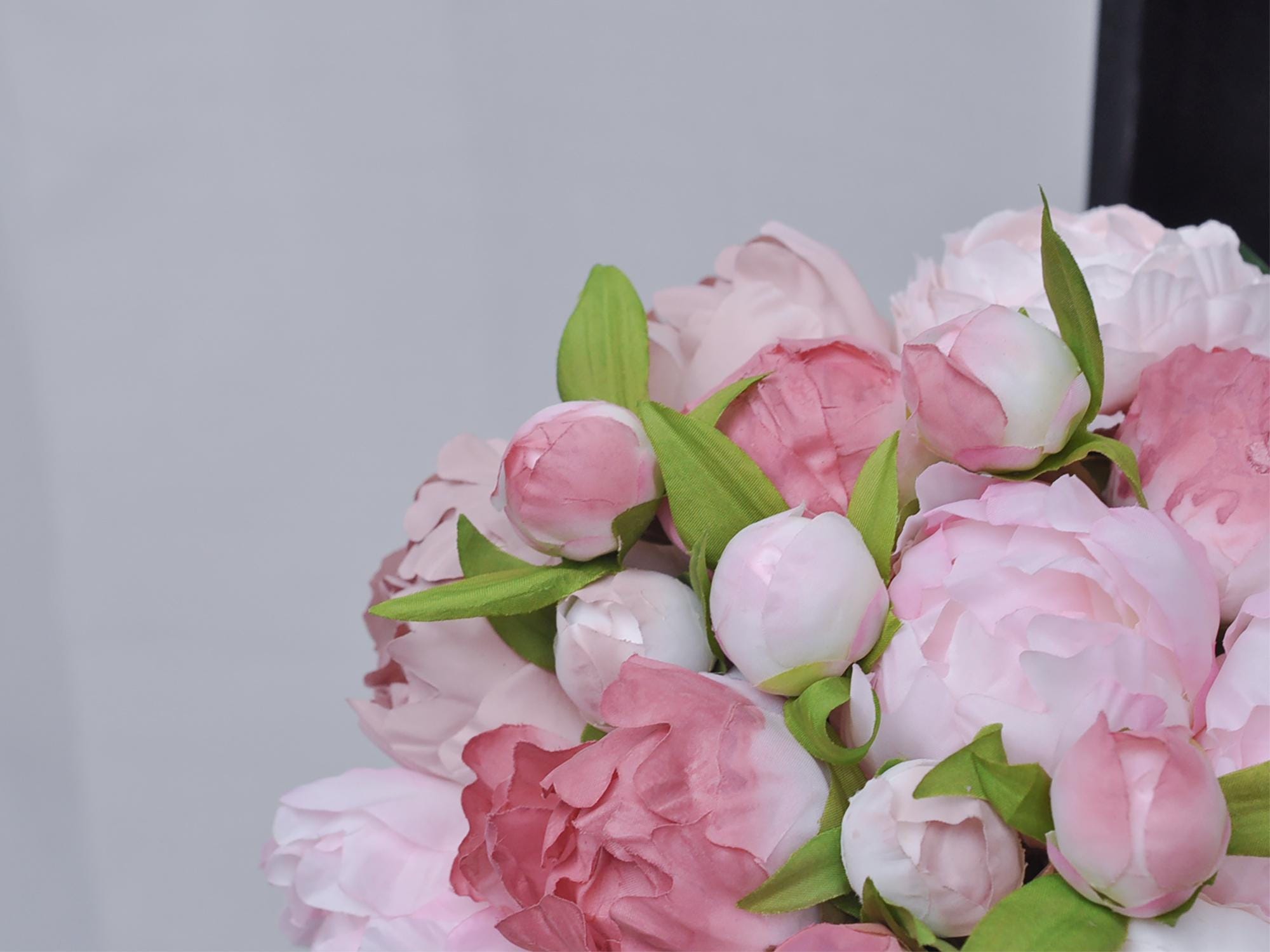 Silk Dusty Pink Peony Bouquet, Self Dyed Dusty Pink Wedding Bouquet, Double Peony Bouquet, Rustic Peony Bouquet, Princess Peony Gift For Her