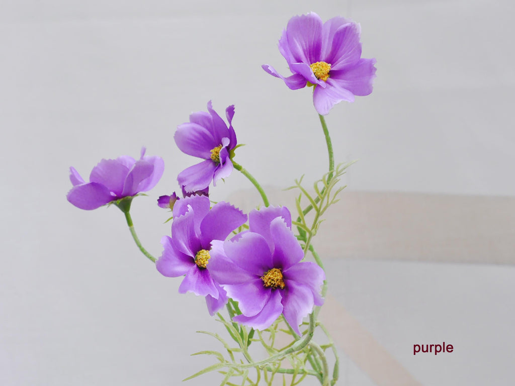 Faux Cosmos Flower/Silk Cosmos Flower/Silk Cosmos Branch/DIY Florals/Center Piece/Home Decor Flowers/Wedding Designing Flowers/Gift For Mom