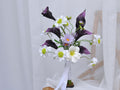 Calla Lily Flower Bouquet, EVA Pincushion Bridal Bouquet, Bridesmaid Bouquet Gift, Simple Table Centerpiece, Flower For Vase Home Decor Gift