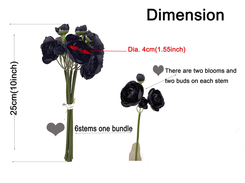 Green Picasso Rose Stems – Faux Flower Bundle Perfect For DIY Wedding Bouquet, Wreath, Silk Ranunculus Centerpiece, Crafts & Arrangements