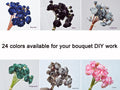 Black Rose Stems – Faux Flower Bundle Perfect For DIY Wedding Bouquet, Wreath Design, Silk Ranunculus Centerpiece, Crafts & Arrangements