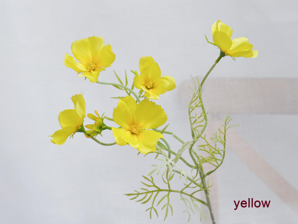 Faux Cosmos Flower/Silk Cosmos Flower/Silk Cosmos Branch/DIY Florals/Center Piece/Home Decor Flowers/Wedding Designing Flowers/Gift For Mom
