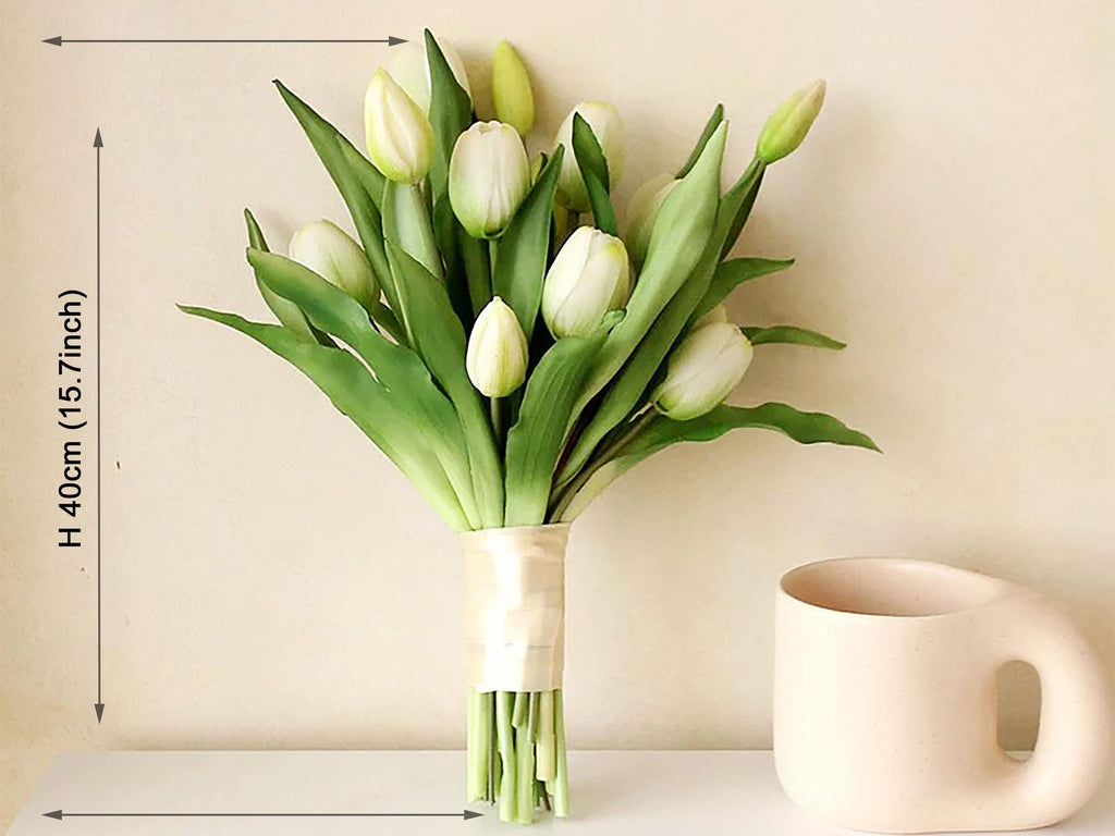 Elegant Rubber Tulip Flower Bouquet, Calla Lily Bridesmaid Bouquet, Rustic Tulip Wedding Bouquet, Tulip Floral Arrangements, Home Decor