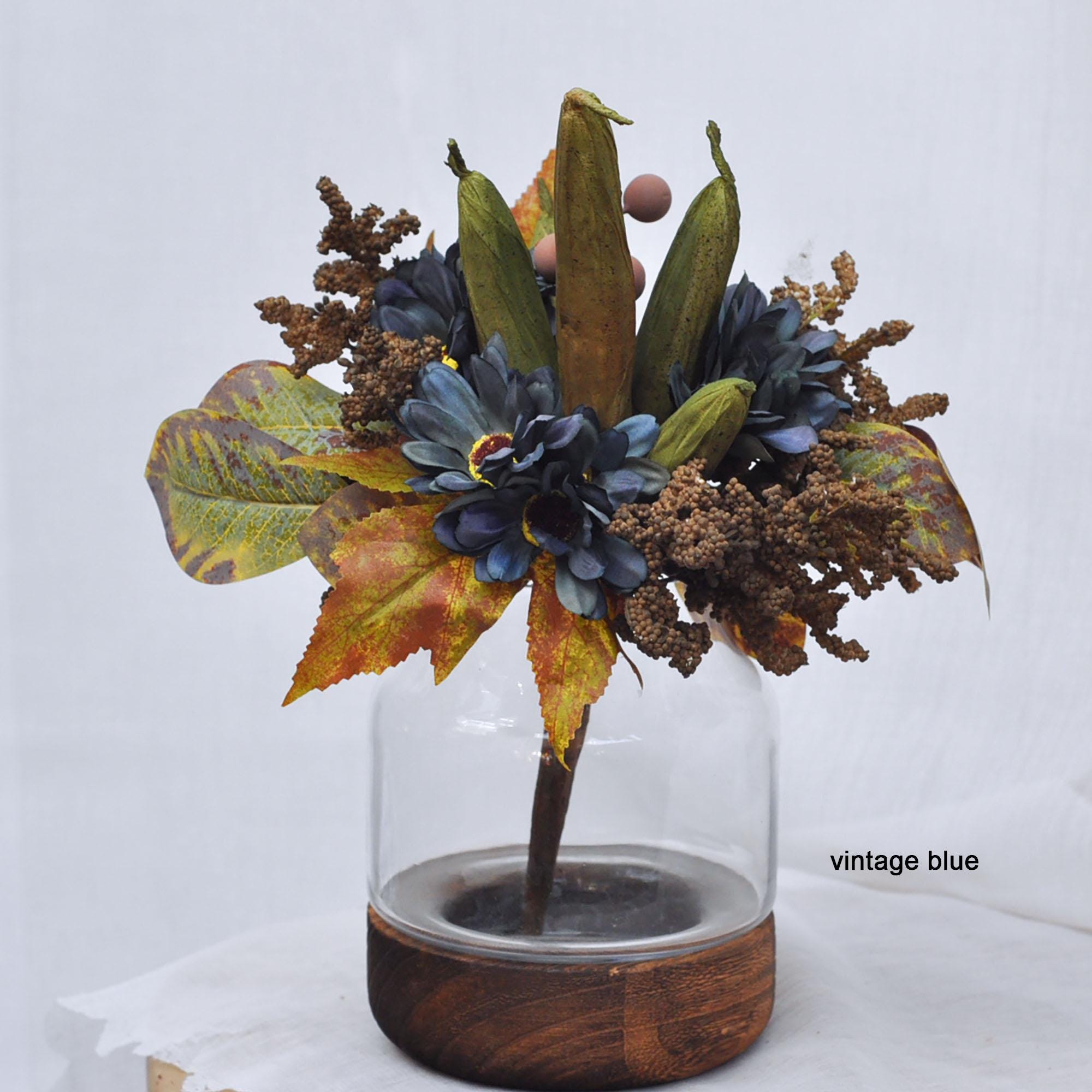 Sunflower Wildflower Bouquet, Daisy Bouquet, Gumbo Berry Bouquet, Faux Floral Arrangements for DIY Home Decor, Table Centerpiece, Wedding