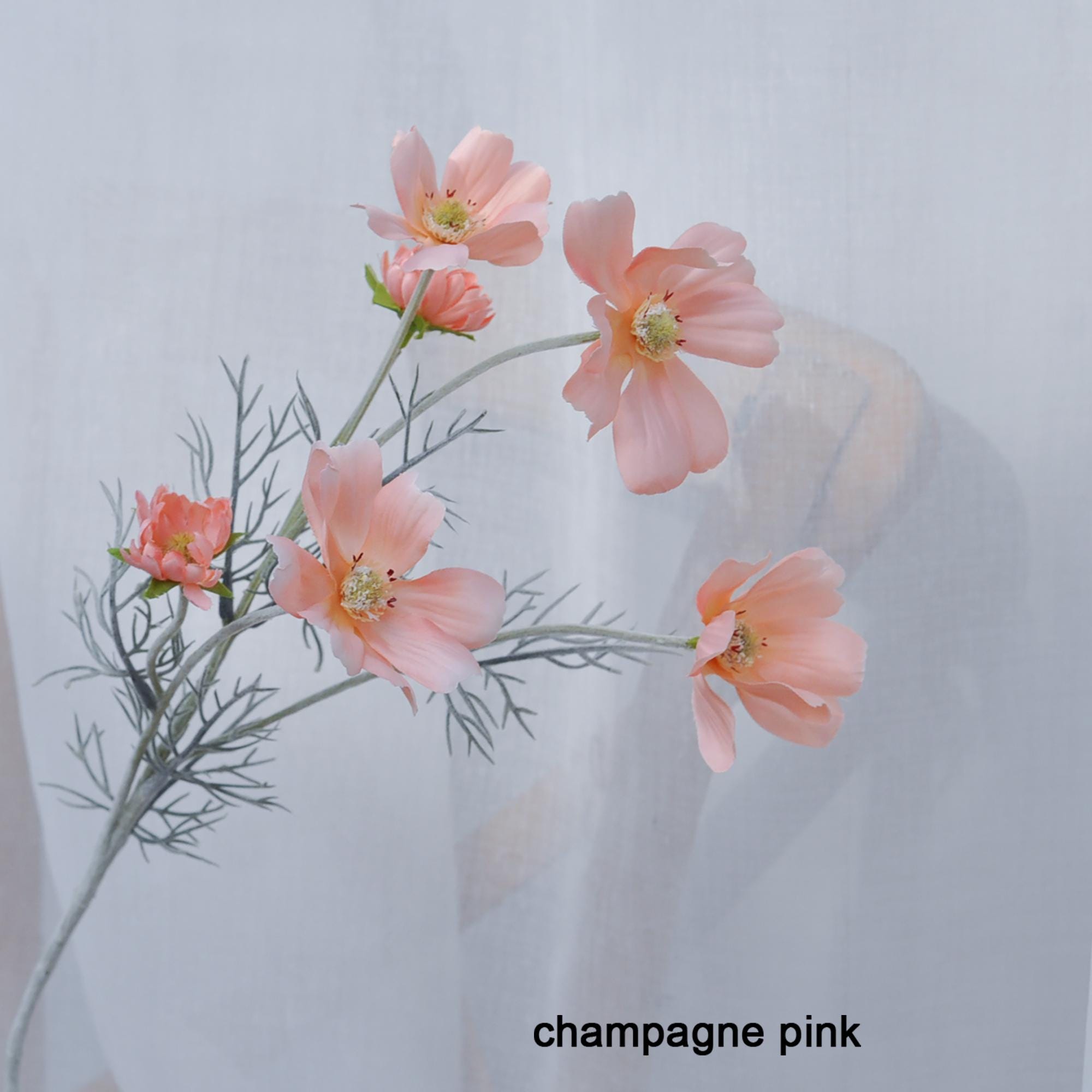 Long Faux Cosmos Flower /Coral Cosmos Flower/Cosmos Flower Arrangement For Home Decor, Wedding Ornaments Flower For Table Centerpiece DIY