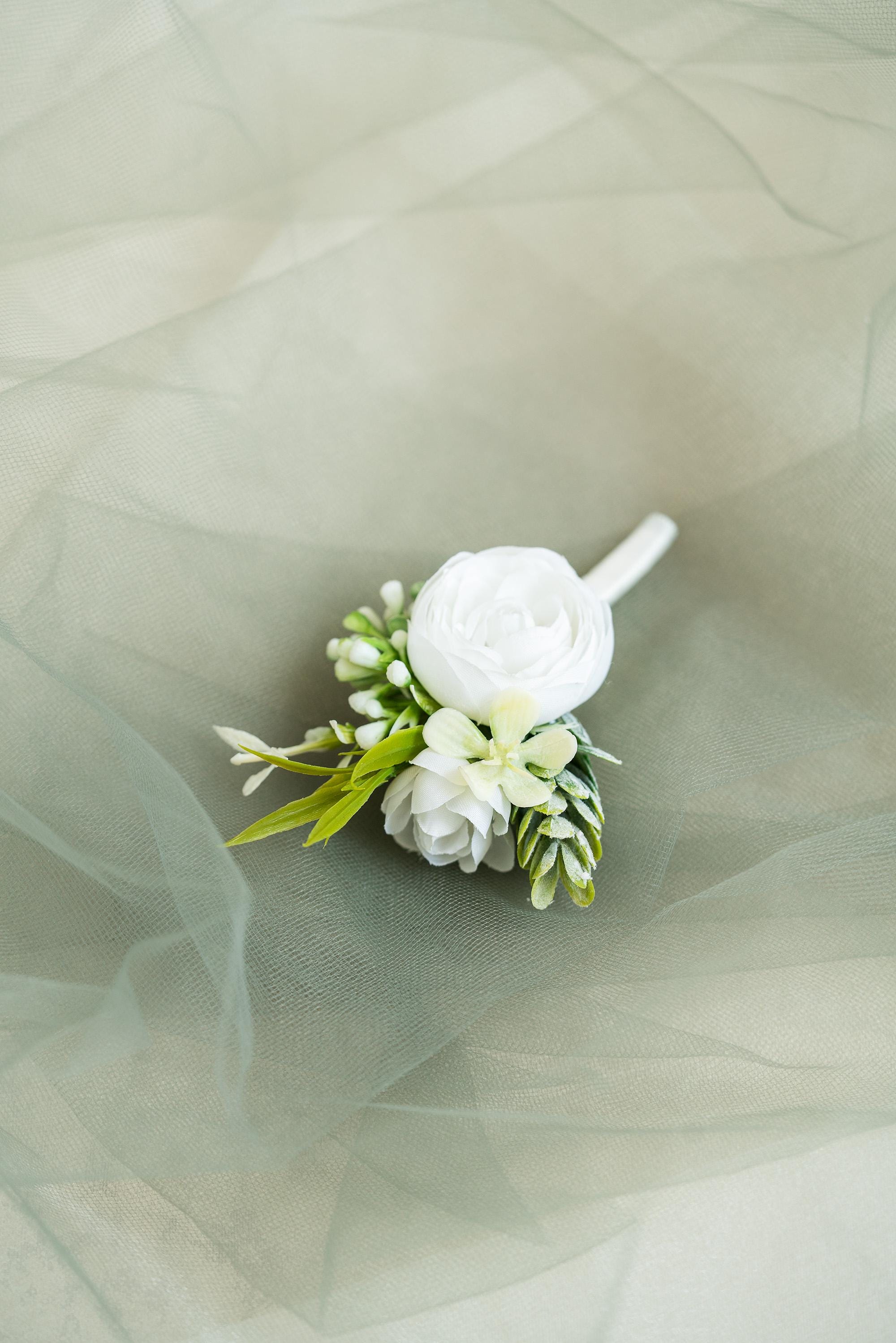 Rustic White, Yellow & Dusty Pink Rose Bracelet With Pearl, Real Touch Tulip Wrist Corsage, Gift For Her, Groom Boutonniere, Prom Corsage