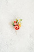 Cascade Autumn Brown Rose Bridal Bouquet, Dusty Pink Bridesmaid Bouquet, Champagne Dahlia Bridesmaid Bouquet Gift, Gift For Her Boho Wedding
