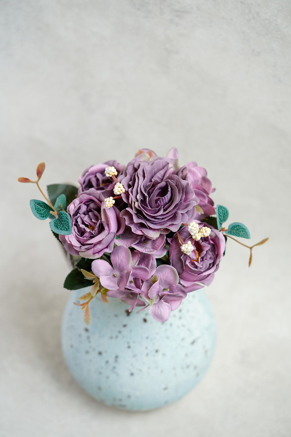 11.8'' Rose & Peony Flower Stem - Home Decor Flower, Fake Flower Bouquet, Silk Faux Plant, DIY Wedding Floral Arrangements, Outdoor Decor