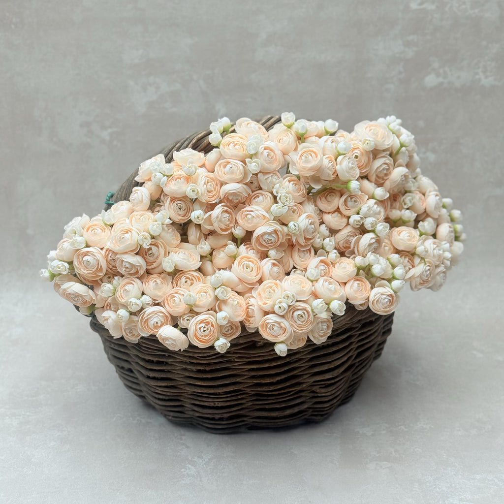 Dusty Rose Rose Stems – Faux Flower Bundle Perfect For DIY Wedding Bouquet, Wreath, Silk Ranunculus Centerpiece, Crafts & Arrangements