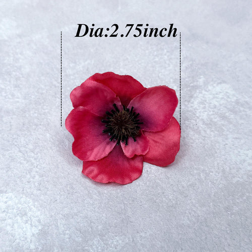 25 Red Cosmos Flower Head - Wedding Aisle Decor, Cake Topper, Flower Girl Basket Petals, DIY Silk Fake Flower Confetti, Fireplace mantel