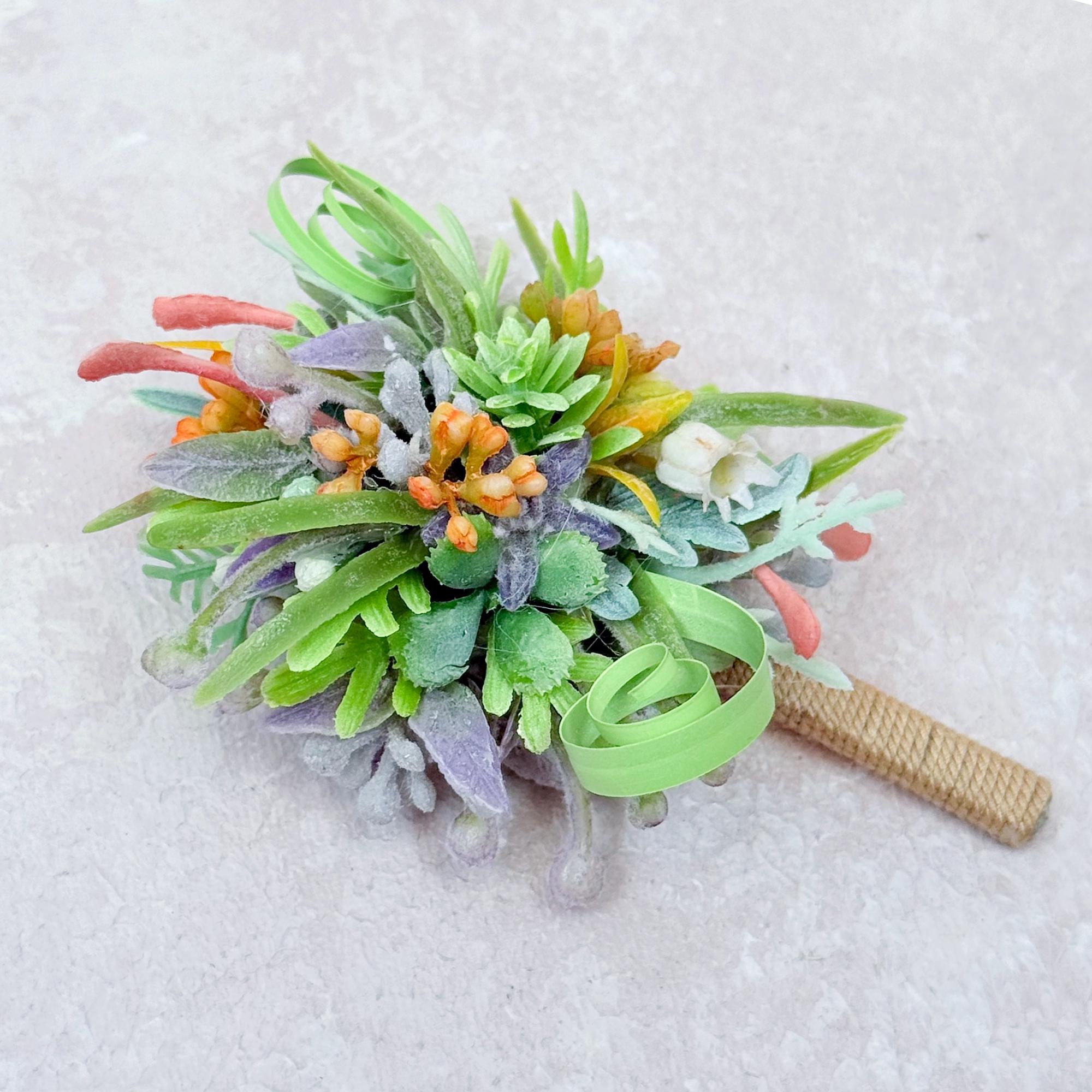 Dried Wildflower Pearl Bracelet - Back To School Gift, Wrist Corsage and Boutonniere Set, Dusty Green Sola, Gift For Mom,Bridal Accessories