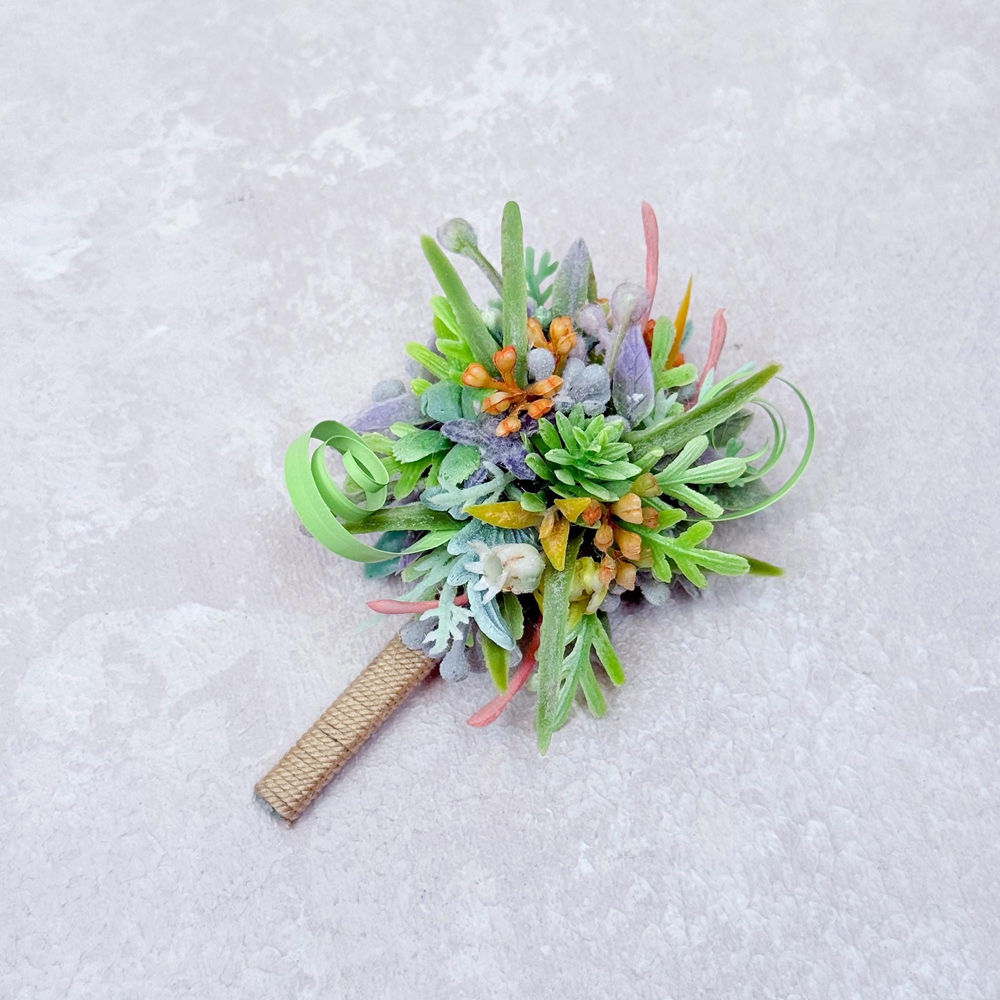 Dried Wildflower Pearl Bracelet - Back To School Gift, Wrist Corsage and Boutonniere Set, Dusty Green Sola, Gift For Mom,Bridal Accessories