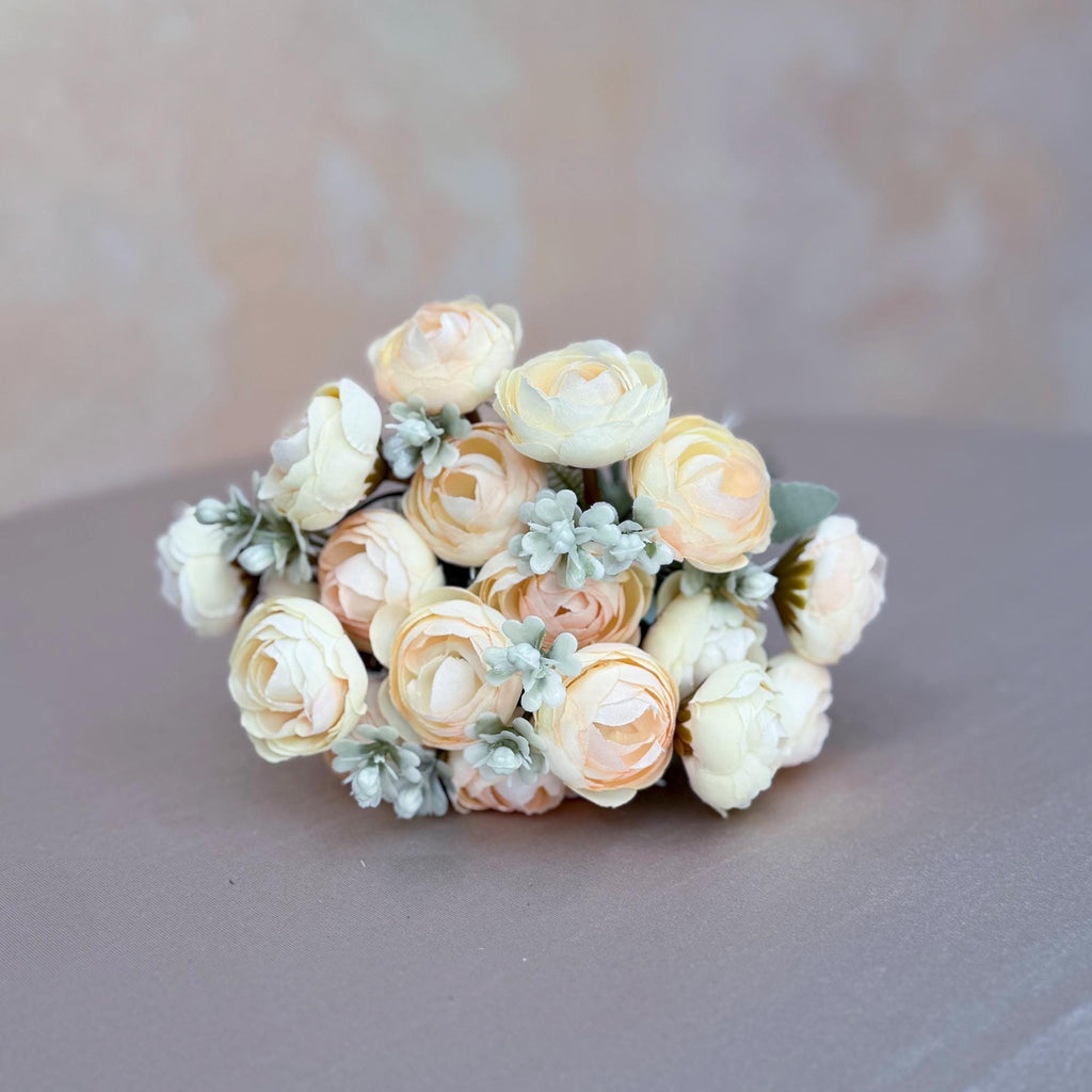 DIY Champagne Bridal Bouquet with Elegant Roses - Bridal accessories, Beach Wedding Bridesmaid Bouquet,Personalized Gift Ideas,Home Decor