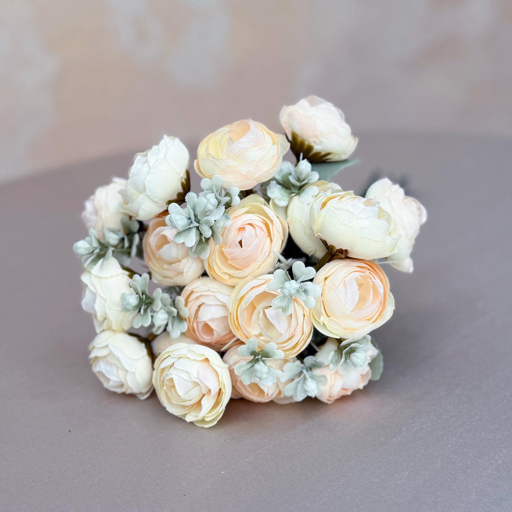DIY Champagne Bridal Bouquet with Elegant Roses - Bridal accessories, Beach Wedding Bridesmaid Bouquet,Personalized Gift Ideas,Home Decor