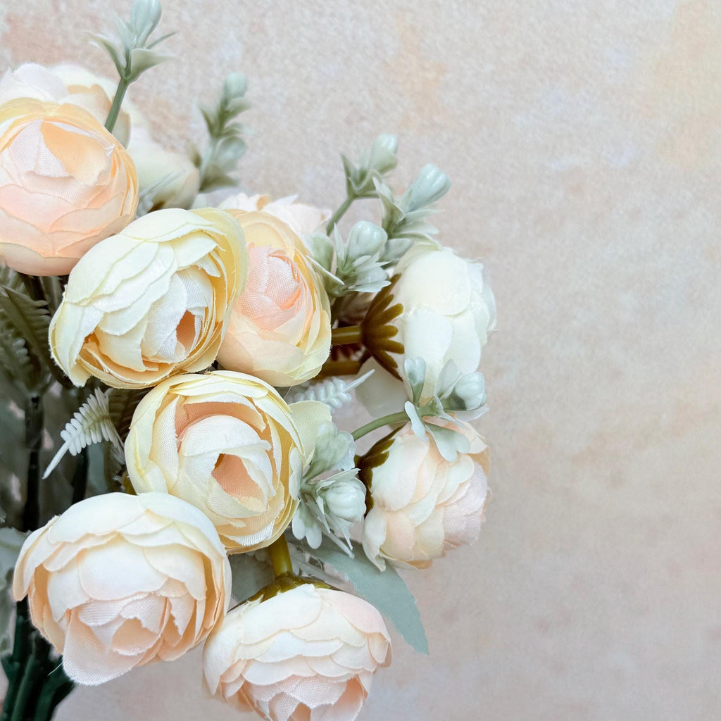 DIY Champagne Bridal Bouquet with Elegant Roses - Bridal accessories, Beach Wedding Bridesmaid Bouquet,Personalized Gift Ideas,Home Decor