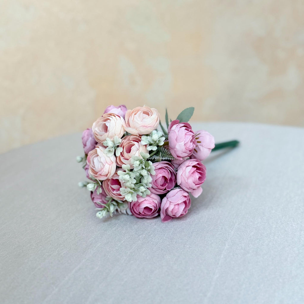 DIY Soft Mauve Bridal Bouquet with Elegant Roses - Bridal accessories, Beach Wedding Bridesmaid Bouquet,Personalized Gift Ideas,Home Decor