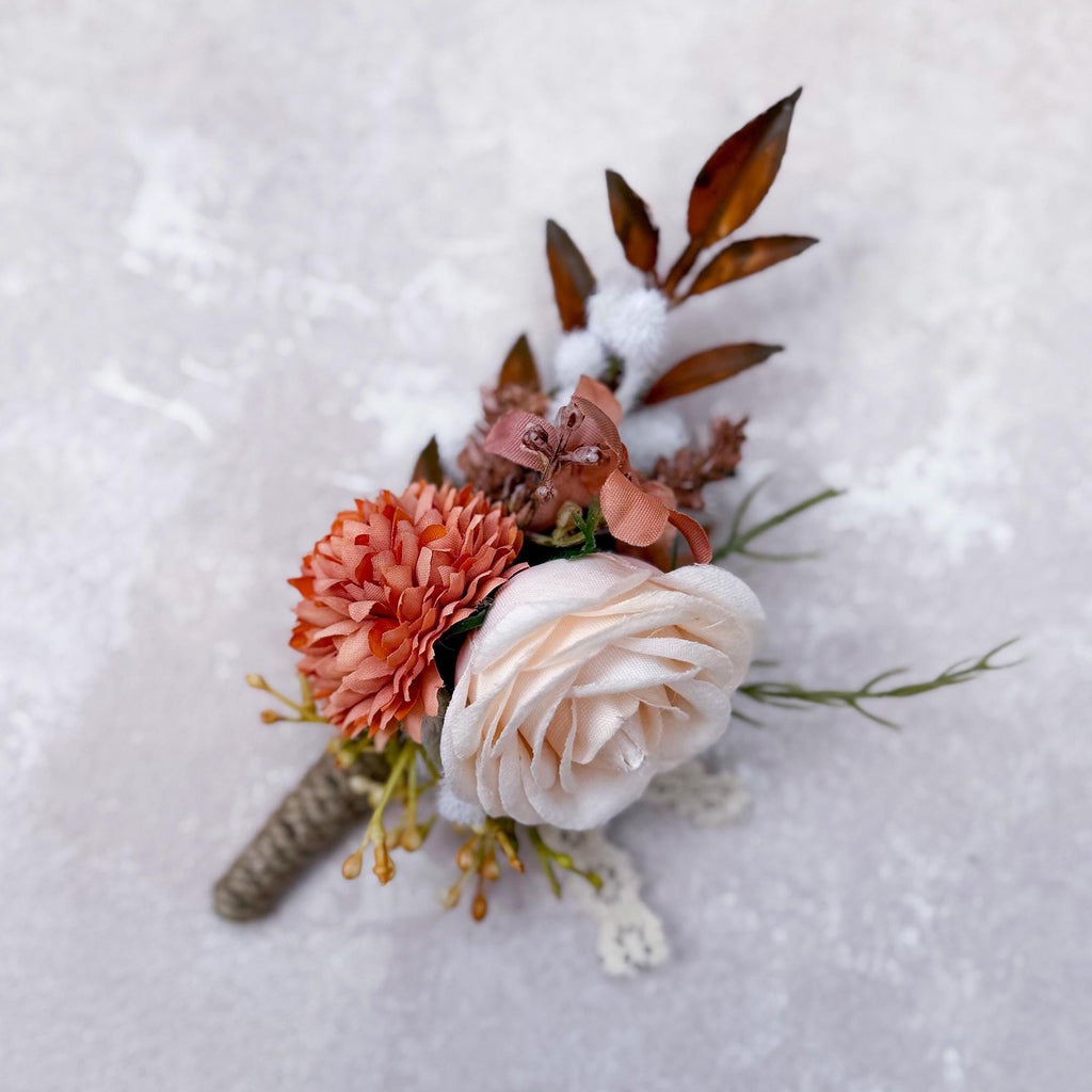 Surprising Wildflower Pearl Bracelet Gift For Back To School Party Boutonniere, Gift For Bridesmaid Bridal Accessories, Best Man Boutonniere