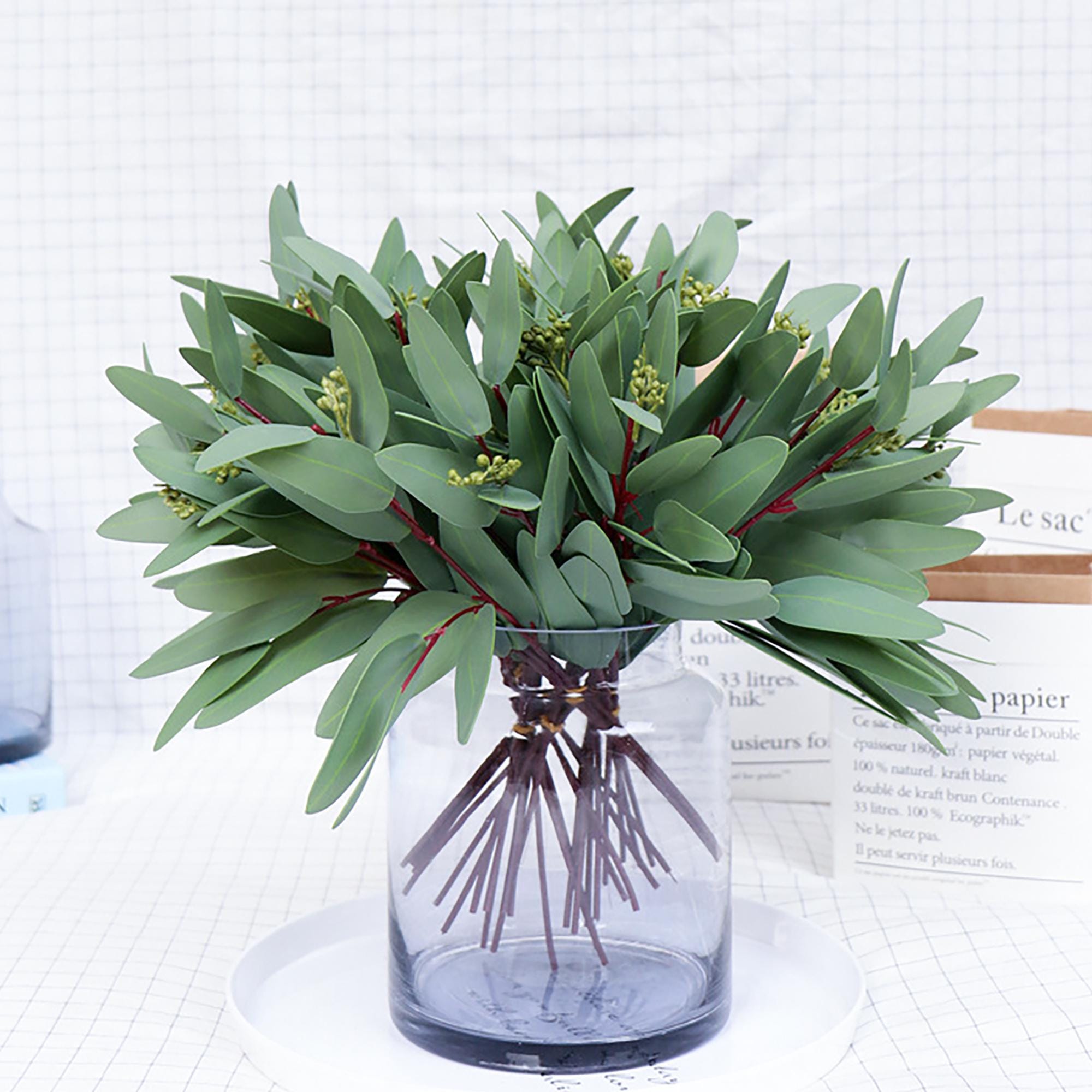 3D Printing Fake Eucalyptus Bundle, Real Touch Eucalyptus Bundle, Faux Plant For Wedding Decor, Home Decor, Wreath and Bouquet DIY Work