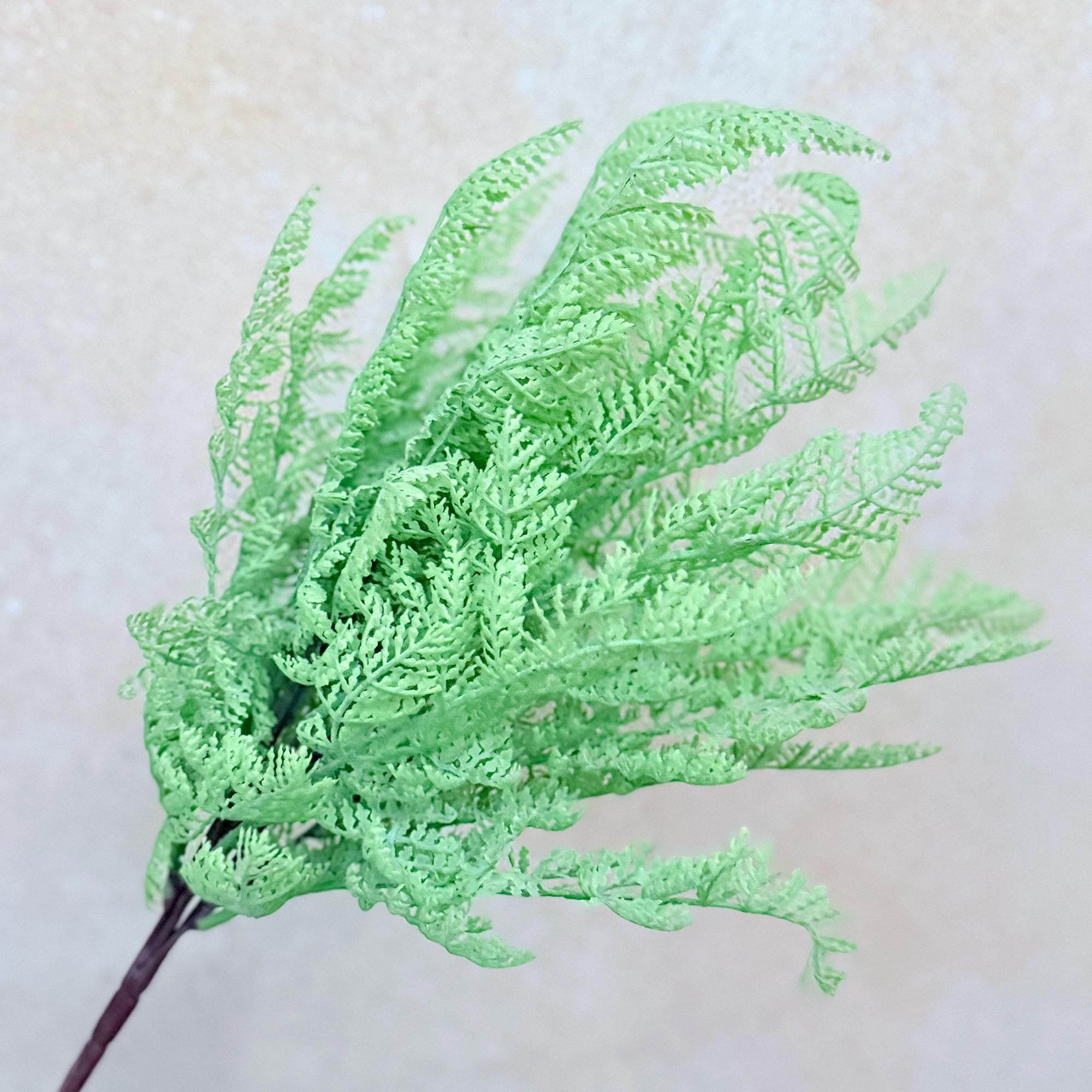 Fake Dusty Green Fern Plant Branch,Wildflowers For Bouquet,Wreath Ornaments,Farmhouse Home Decor,Faux Succulent For DIY Floral Arrangements