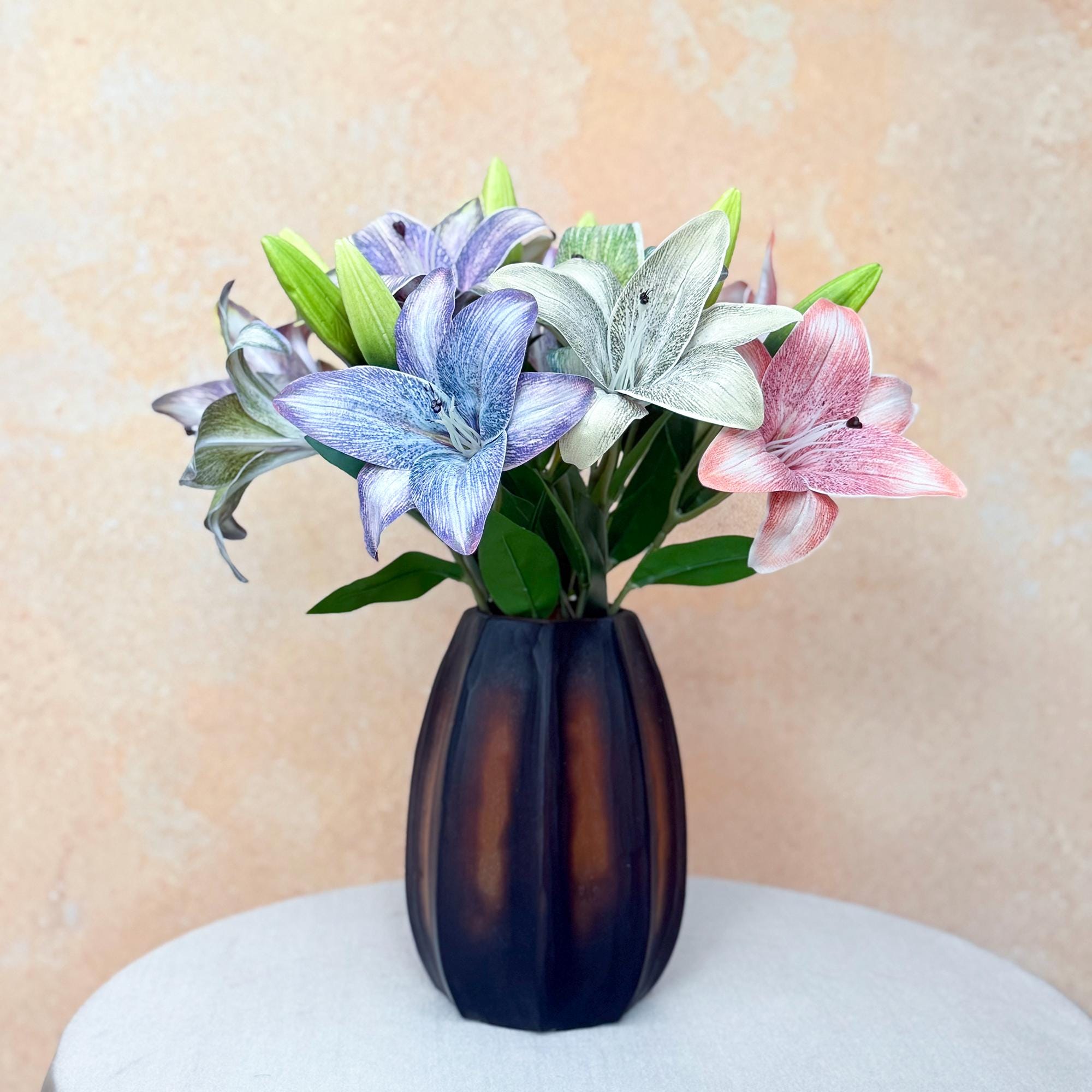 Cottagecore 3D Printed Lily Stem – Customizable Faux Floral Stem for Bridal Bouquet, Wildflower Bouquet, Rustic Home Decor, Color Palette
