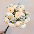 DIY Champagne Bridal Bouquet with Elegant Roses - Bridal accessories, Beach Wedding Bridesmaid Bouquet,Personalized Gift Ideas,Home Decor