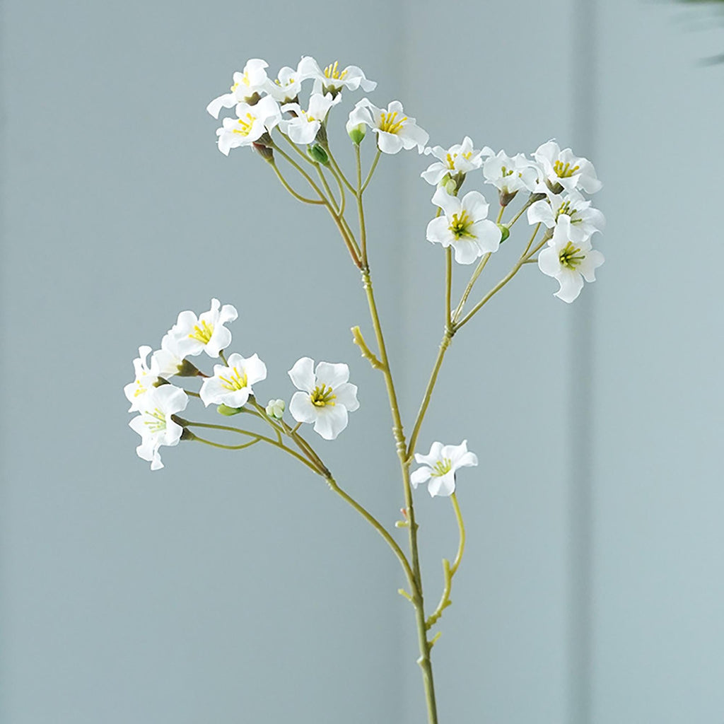 Faux Prairie Gentian Flower Stem, Mini Jasmine Wildflowers Stem for Wedding Bouquet, Flower Arrangements for Home Decor, Bridal Accessories