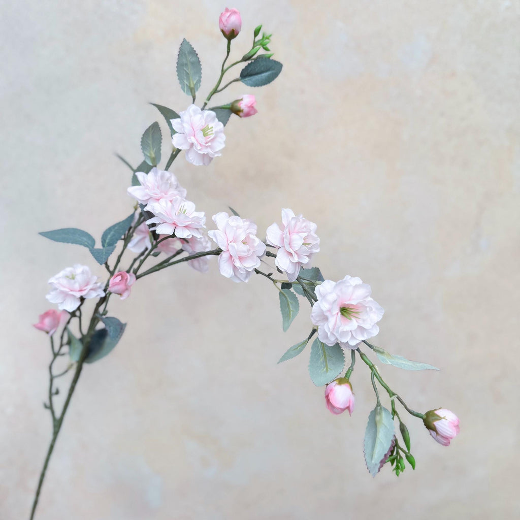 Tall Camellia Branch – Pink Silk Rose Flower Stem – Long Faux Camellia for Home Decor, Window Display, DIY Arrangement,Wedding Arch Garland