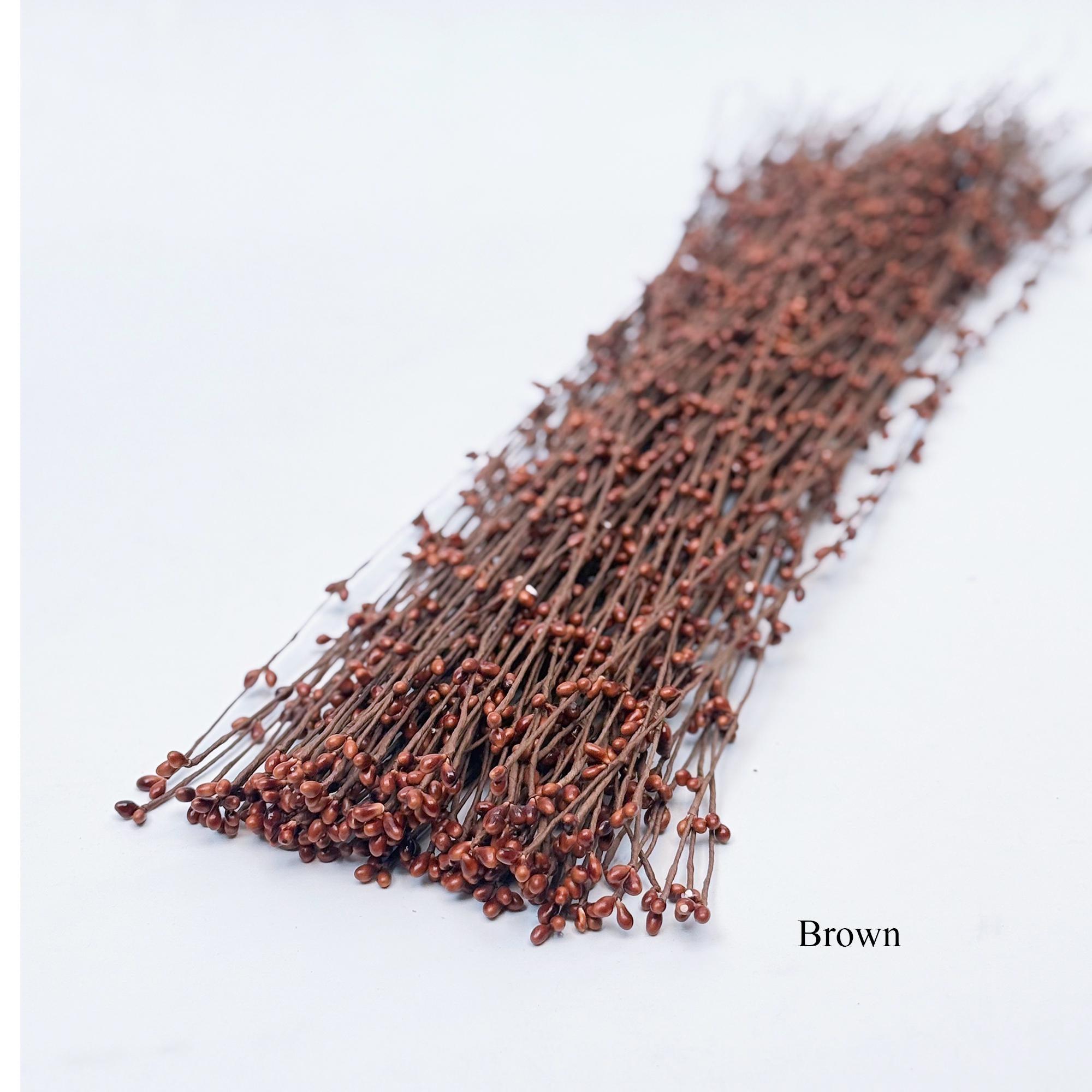 50pcs White Ivory Pip Berry Stems - 23.5'' Bendable Branches for DIY Home Decor, Rustic Wreath, Crown, Tiara,Card Making & Craft Accessories