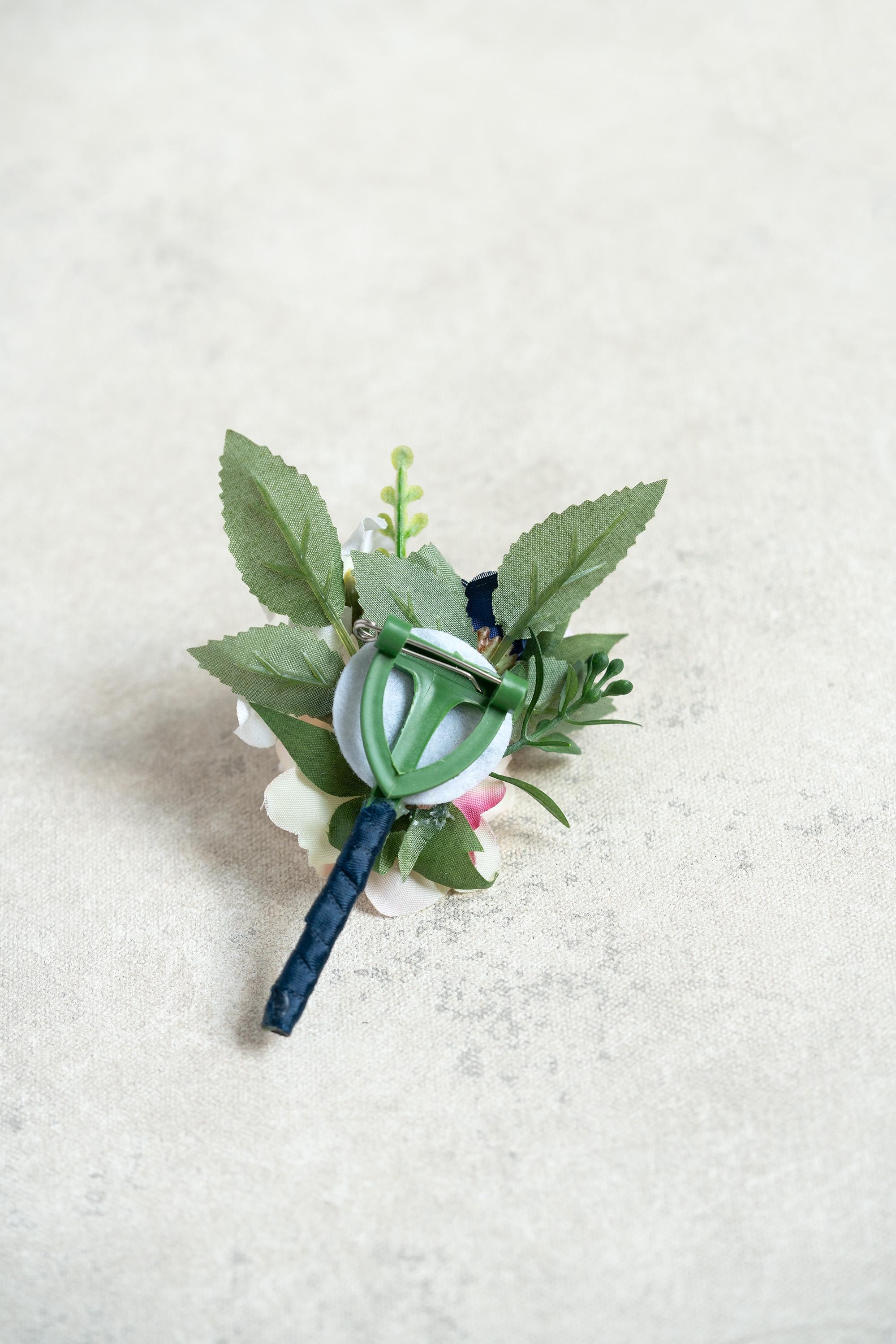 Rustic Champagne Pink Rose Pearl Bracelet - Navy Wrist Corsage Gift For Her Military Wedding, Mom, Bridesmaid Gift, Prom, Bridal Accessories