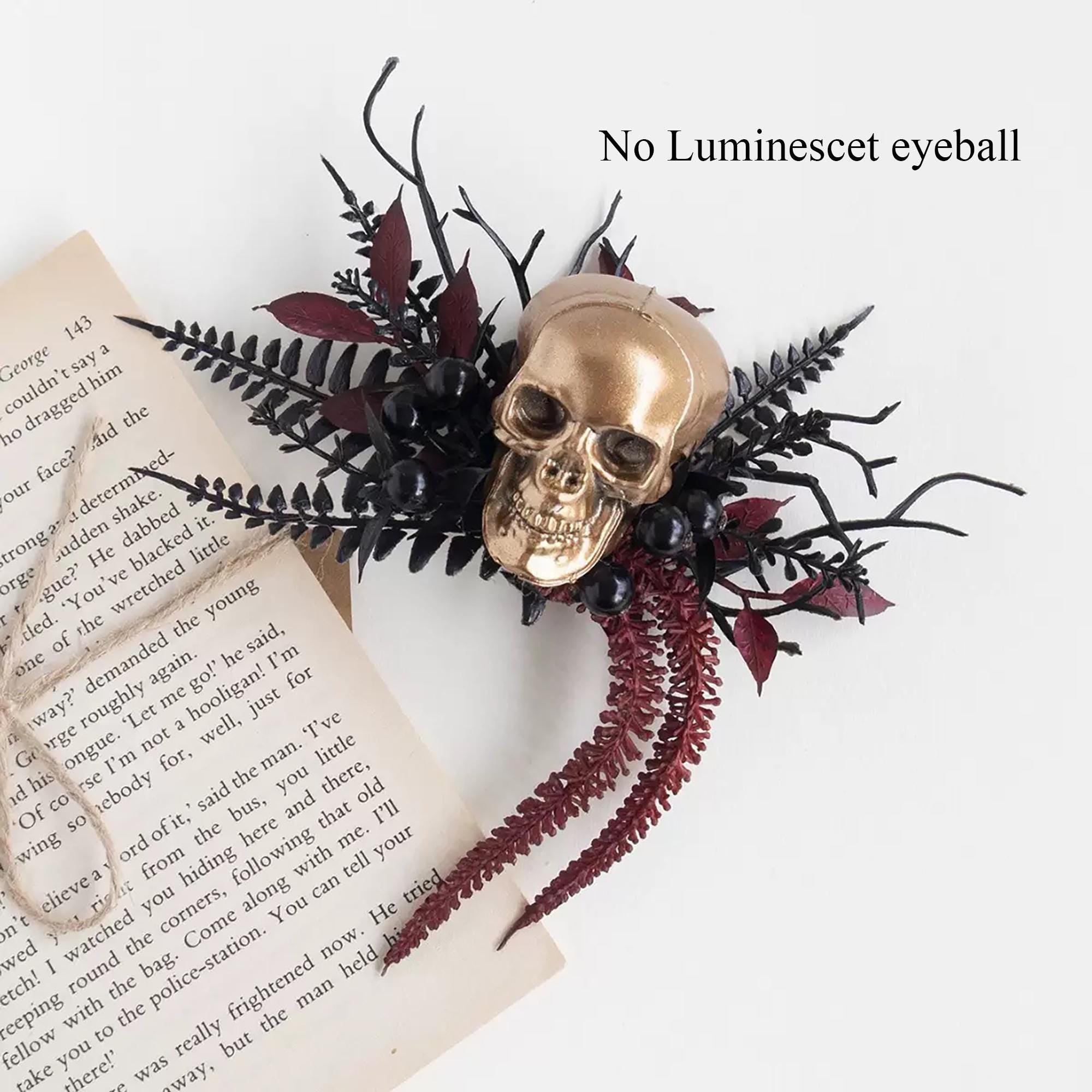 Luminous Bloody Skull Halloween Brooch - Horror Vibe Max Halloween Accessories, Boutonniere Dress Gift for Kids and Family Members