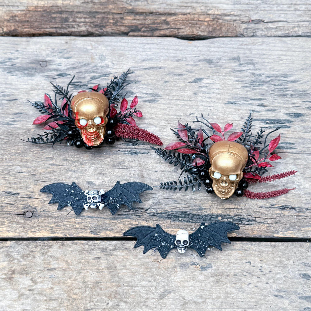 Luminous Bloody Skull Halloween Brooch - Horror Vibe Max Halloween Accessories, Boutonniere Dress Gift for Kids and Family Members