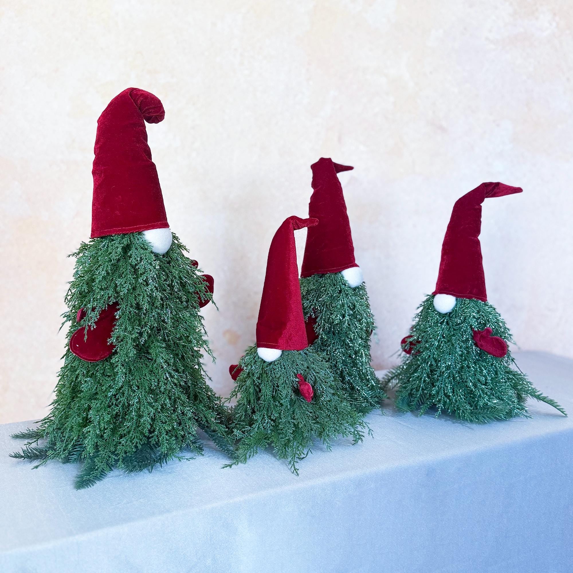 Creative Santa Claus Gnome Ornaments – Glitter Pine Branch Props Christmas Decorations, Festive Tree Ornaments & Gift Idea For Home Decor
