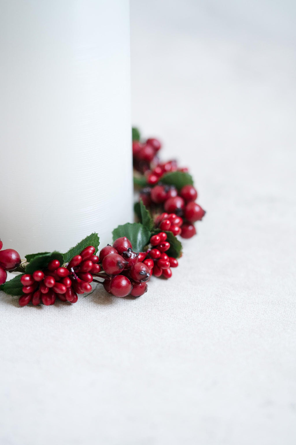 Pip Berry Christmas Candle Ring - Pip Berry Candle Holder, Candle Holder Ring Gift, Christmas Ring Gift For Her Home Decor, Table Runner