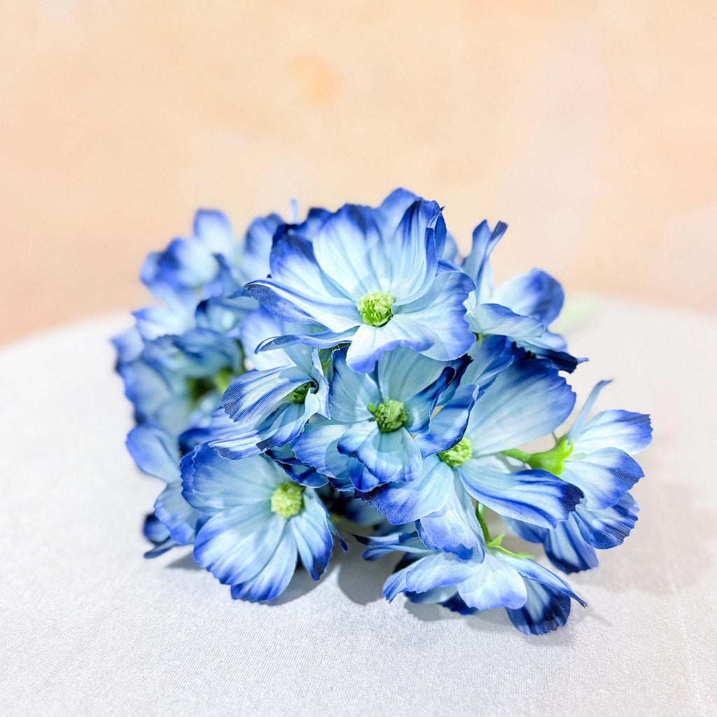 Short Stem Cosmos Faux Flowers - 11.8'' Silk Cosmos Branch, DIY Florals, Centerpiece flower, Home Decor/Wedding Design Flowers/Gift For Mom
