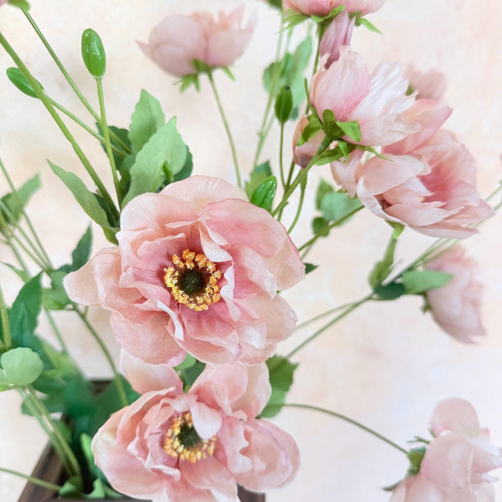 37" Long Stem Dusty Pink Peony, Faux Silk Fragrant-Look Real-Touch Peony Stem for Garden Wedding Arrangements, Home Décor & Event Styling