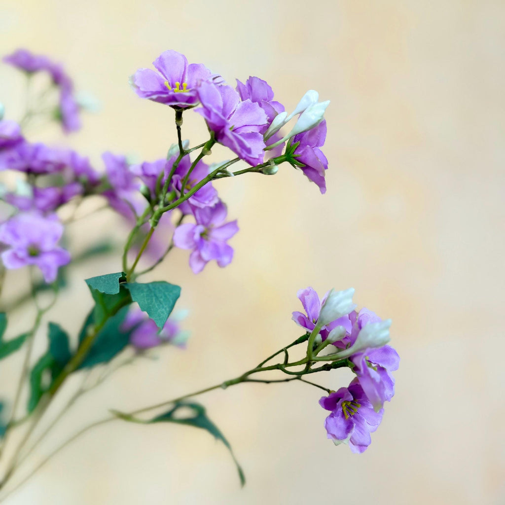 32" Lavender Blue Star Flower Stem, Tweedia Caerulea Wedding Bouquet, Farmhouse Decor, Patriotic Living Room Vase decor, Mother's Day Gift