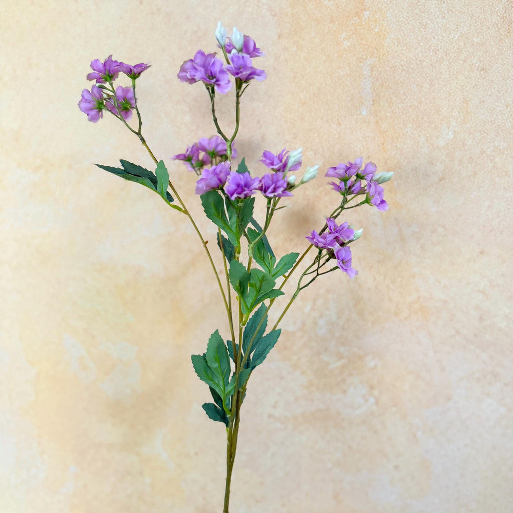 32" Lavender Blue Star Flower Stem, Tweedia Caerulea Wedding Bouquet, Farmhouse Decor, Patriotic Living Room Vase decor, Mother's Day Gift