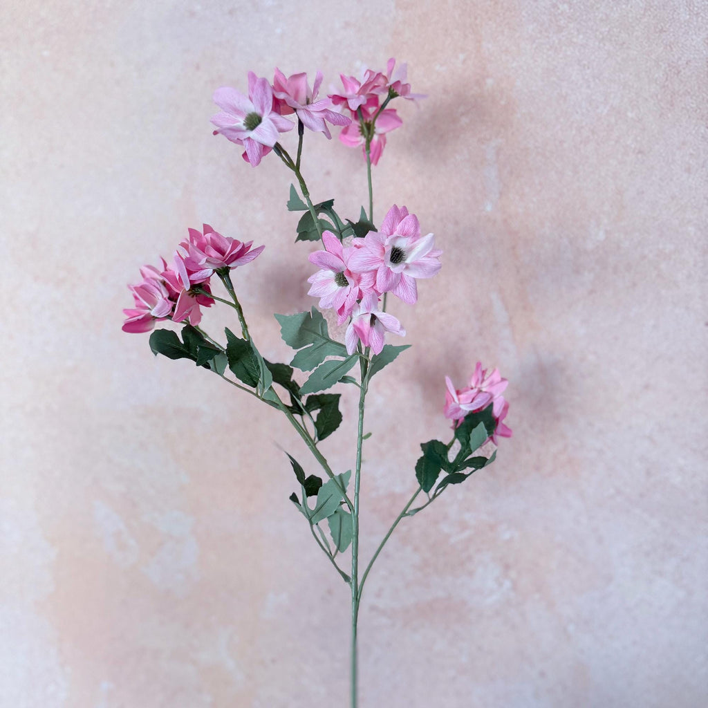 29'' Long Spring Pink Bubble Jasmine Faux Stems, Spring Garden Wedding, Minimal Wildflower Bouquet, Sweet French Romantic Wedding Decor