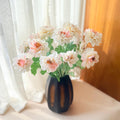 23'' Sweet Pink Peony Silk Flowers for Spring Centerpieces, Realistic 3-Bloom Faux Stem, Bridal Bouquet, Easter Décor&Floral Mantel Styling