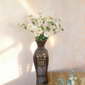 37" Long Stem Champagne White Peony, Faux Silk Fragrant-Look Real-Touch Peony Stem for Wedding Arrangements, Home Décor & Event Styling