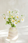 23.6" White Faux Poppy Flower Stem – Silk Poppy for DIY Floral Arrangements, Wedding Centerpieces, Home Décor & Flower Bouquets