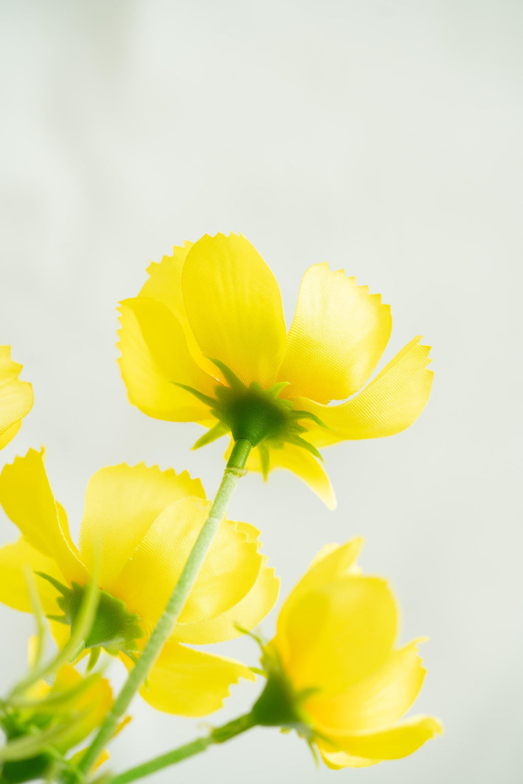 23.6" Yellow Faux Cosmos Flowers – Long Stem Cosmos Bouquet Flowers for Home Décor, Wedding Arrangements & Table Centerpieces