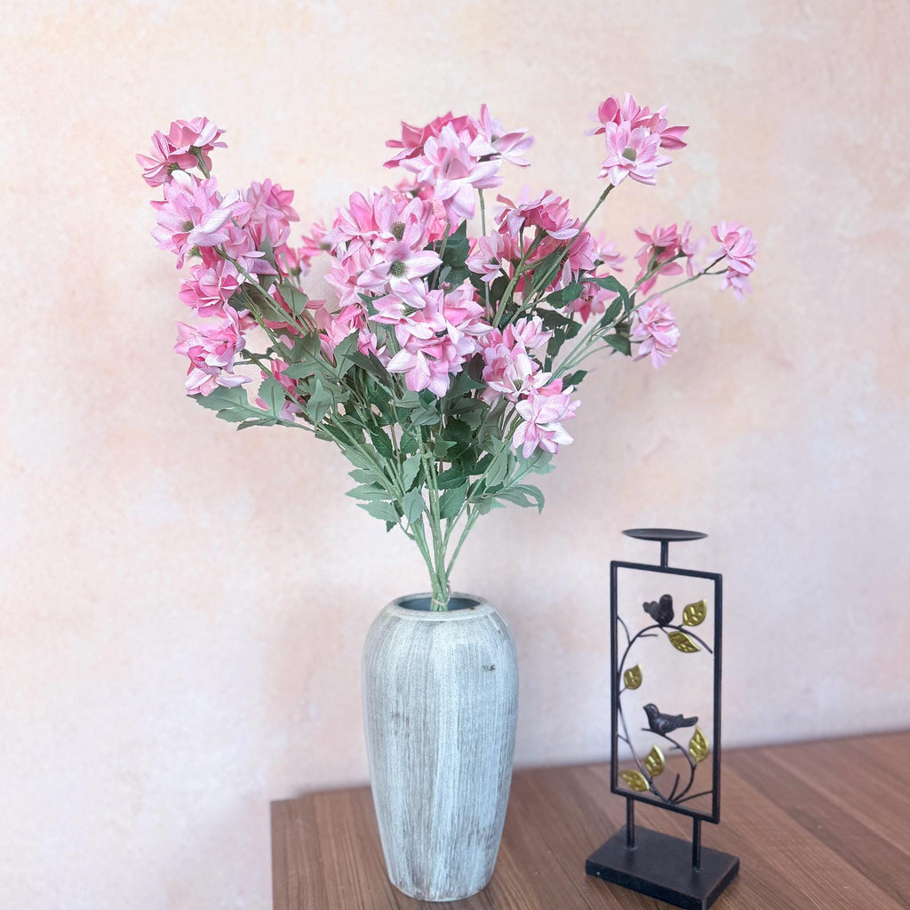 29'' Long Spring Pink Bubble Jasmine Faux Stems, Spring Garden Wedding, Minimal Wildflower Bouquet, Sweet French Romantic Wedding Decor