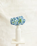 11.8'' Short Stem Blue Cosmos Faux Flowers - Silk Cosmos Branch, Centerpiece flower, DIY Home Decor, Wedding Design Flowers, Gift For Mom