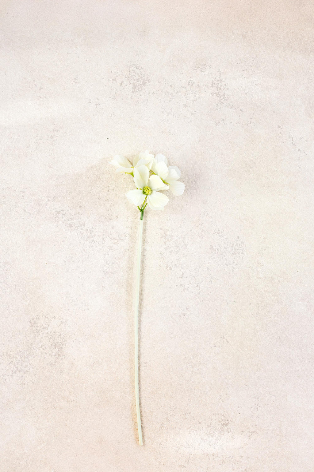 11.8'' Short Stem Ivory Cosmos Faux Flowers - Silk Cosmos Branch, Centerpiece flower, DIY Home Decor, Wedding Flowers, Gift For Mom