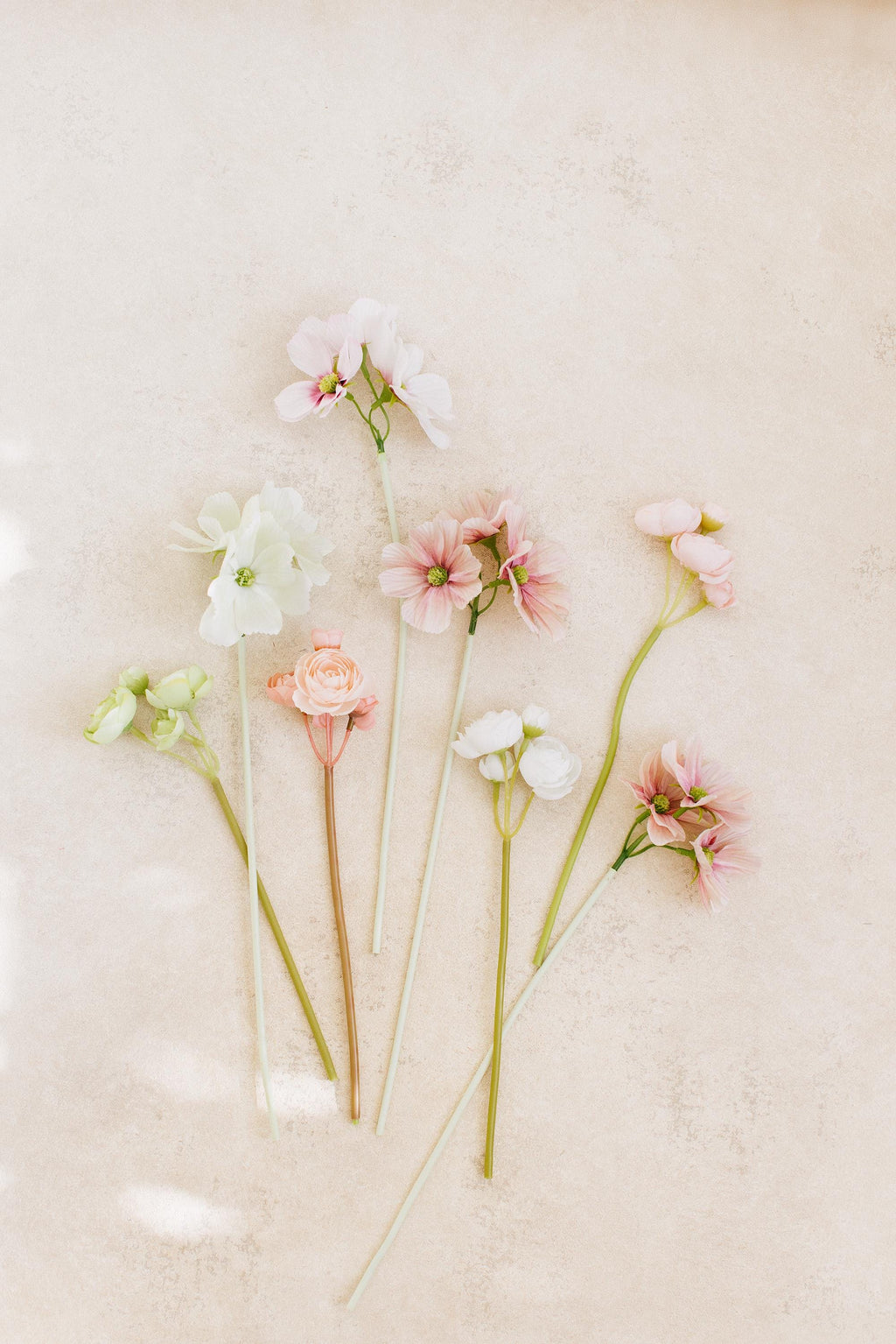 11.8'' Short Stem Dusty Pink Cosmos Faux Flowers - Silk Cosmos Branch, Centerpiece flower, DIY Home Decor, Wedding Flowers, Gift For Mom