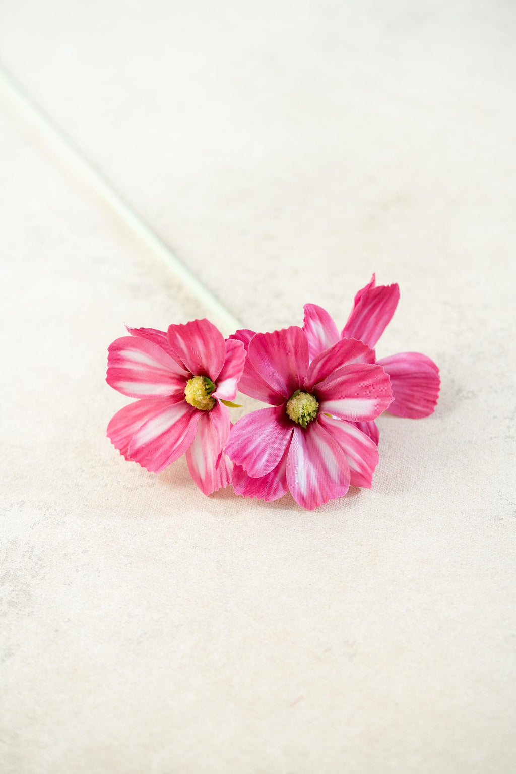 11.8'' Short Stem Pink Cosmos Faux Flowers - Silk Cosmos Branch, Centerpiece flower, DIY Home Decor, Wedding Flowers, Gift For Mom