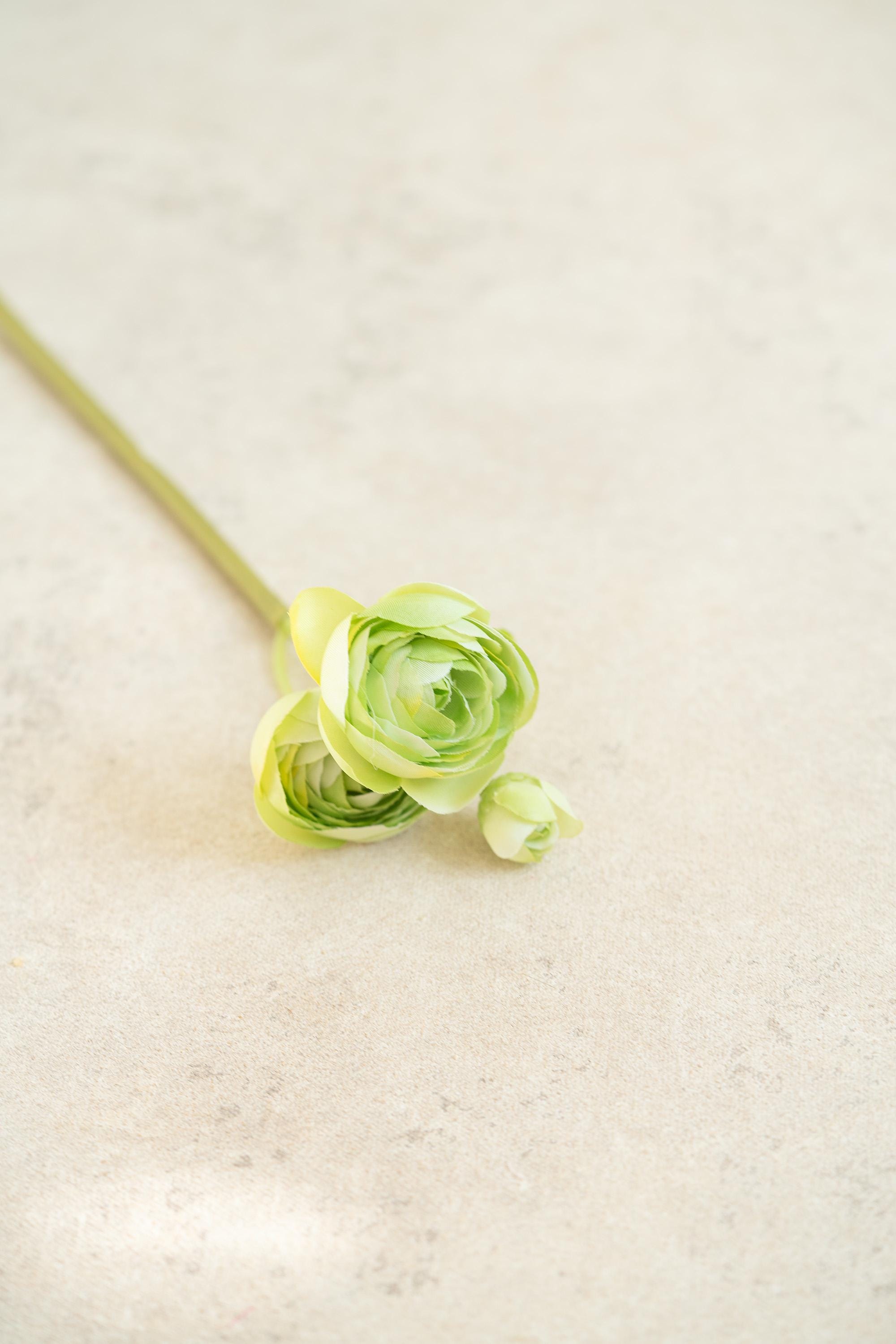 10'' Green Picasso Rose Bundle – Faux Flower Stems Perfect For DIY Wedding Bouquet, Wreath, Silk Ranunculus Centerpiece, Crafts&Arrangements
