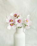 11.8'' Short Stem Light Pink Cosmos Faux Flowers - Silk Cosmos Branch, Centerpiece flower, DIY Home Decor, Wedding Flowers, Gift For Mom