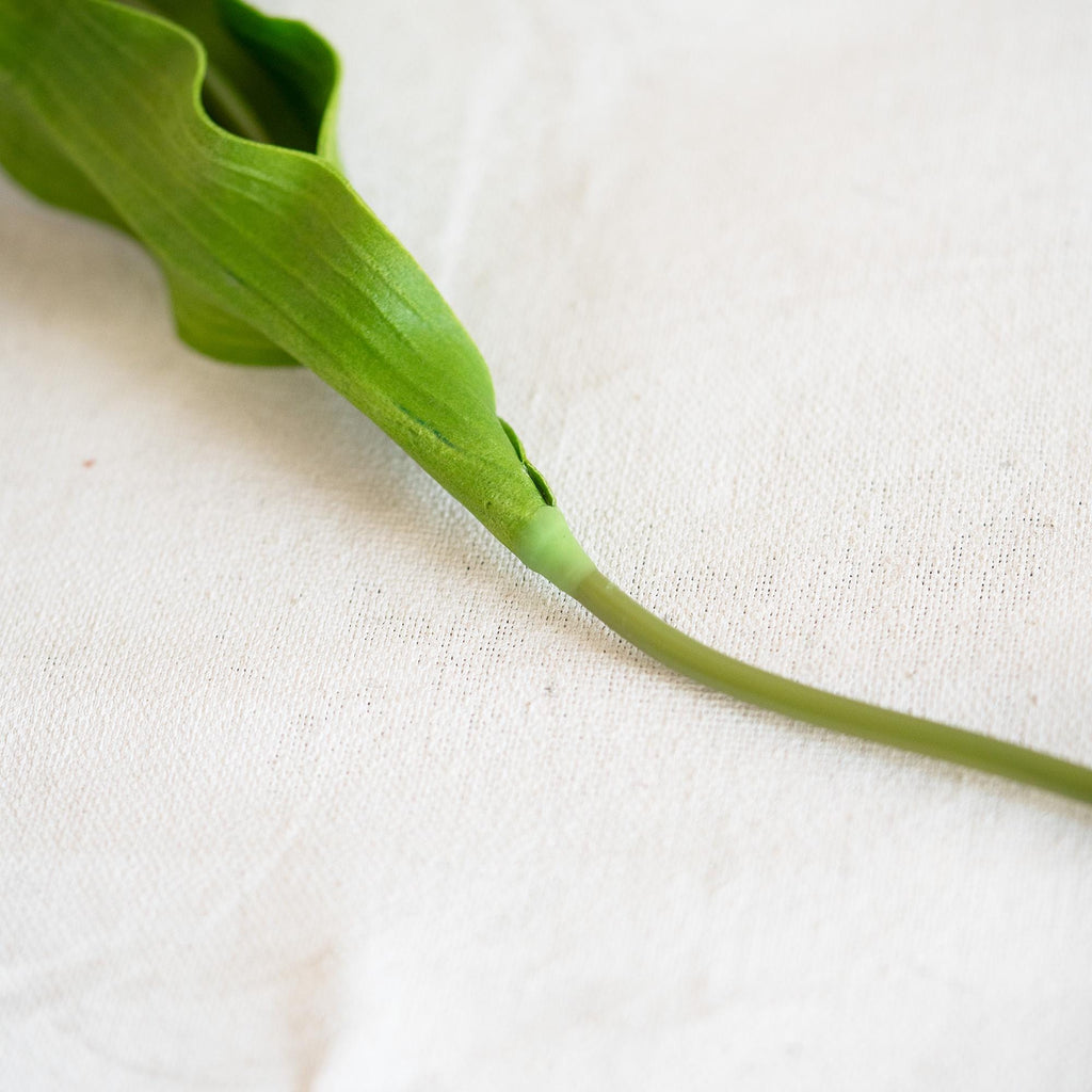 17" Yellow & Green Faux Tulip Stem, Real Touch Parrot Tulip, Ruffled Artificial Flower, Spring Easter Decor, Wedding Centerpiece,Table Decor